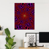 Mind Spinner in Rot und Violet Poster (Heimbüro)
