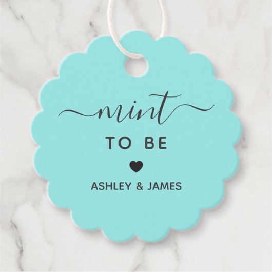 Mind to Be Gastgeschenk Hochzeit oder Brautparty G Geschenkanhänger (Vorderseite)