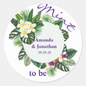 Mind to Be Greenery BlumenzwiebelUmschlag Aufklebe Runder Aufkleber (Vorderseite)