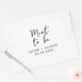 Mind to be modern elegante Hochzeitsvorzug Rechteckiger Aufkleber (Umschlag)