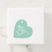 Mind to Be with White Brush Script Wedding Geschenkanhänger (Beispiel)
