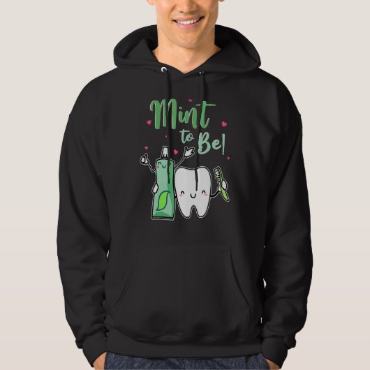Mind to Funny Toothpaste & Tooth Dentist Valent Hoodie (Vorderseite)