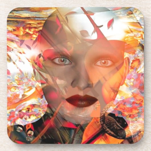 Mind Traveller Getränkeuntersetzer (Vorderseite)