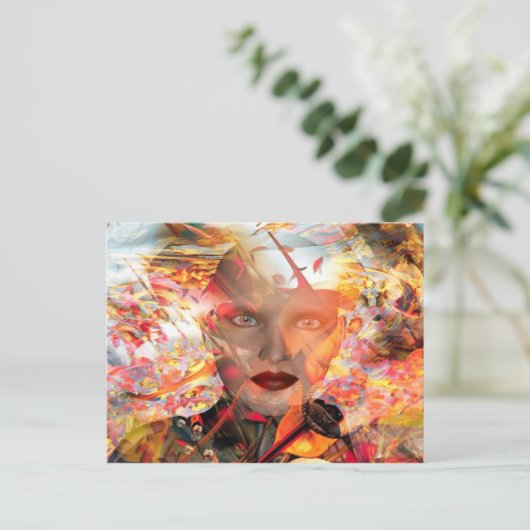 Mind Traveller Postkarte (Stehend Vorderseite)