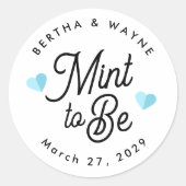 Mind zu sein moderne Personalisierte Gefälligkeit Runder Aufkleber (Vorderseite)