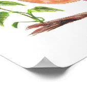 Mindanao Blutung Herz Endemie Philippinischer Voge Poster (Ecke)