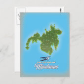 Mindanao Map Postkarte (Vorne/Hinten)