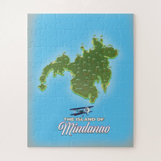 Mindanao Map Puzzle (Vertikal)