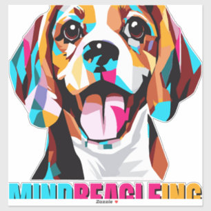 Mindbeagleing Beagle Dog Aufkleber