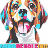 Mindbeagleing Beagle Dog Aufkleber (Vorderseite)