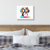 Mindbeagleing Beagle Dog Leinwanddruck (Insitu (Schlafzimmer))
