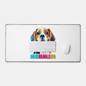Mindbeagleing Beagle Dog Schreibtischunterlage (Tastatur & Maus)