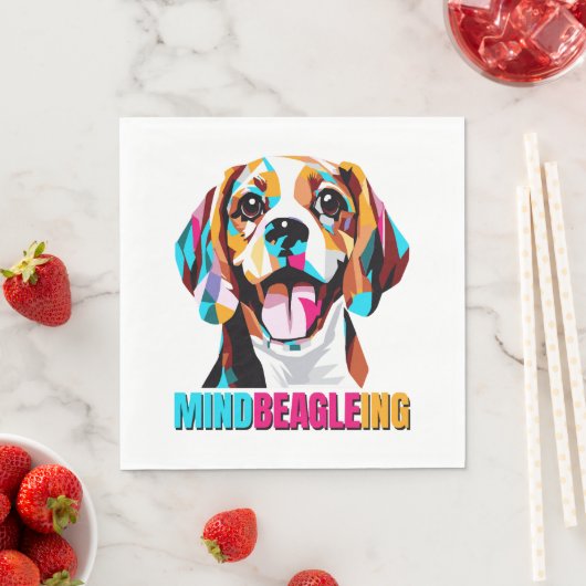 Mindbeagleing Beagle Dog Serviette (Beispiel)