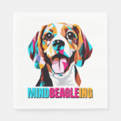 Mindbeagleing Beagle Dog Serviette (Vorderseite)