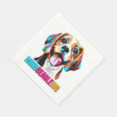 Mindbeagleing Beagle Dog Serviette (Ecke)