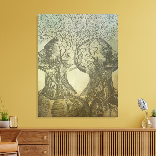 Mindblower Wrapped Canvas Leinwanddruck (Insitu (Wohnzimmer))