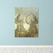 Mindblower Wrapped Canvas Leinwanddruck (Insitu (Holzboden))