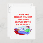 Minderwertigkeitskomplex Postkarte (Vorne/Hinten)
