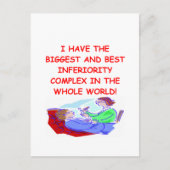 Minderwertigkeitskomplex Postkarte (Vorderseite)