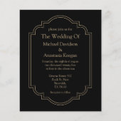 Mindest-Hochzeitsreise mit schwarzem Gold (Vorderseite)