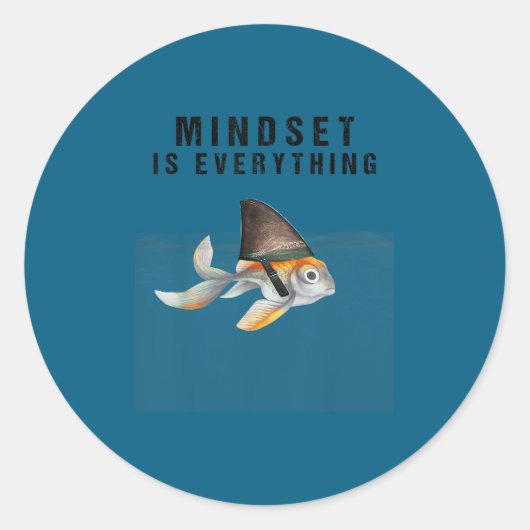 Mindest Is Everything - Motivational Quote Insrati Runder Aufkleber (Vorderseite)