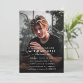 Mindestalter für das Foto der Absolventin Einladung (Stehend Vorderseite)