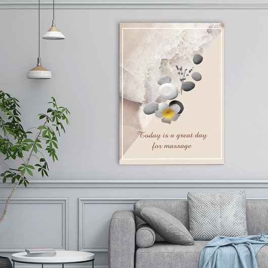 Mindestbewusstseins-Massageraum-Kunst Poster