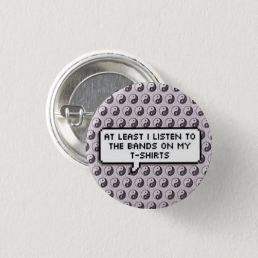 Mindestens ich höre Knopf Button (Vorne & Hinten)