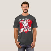 MINDESTENS MEIN HUND LIEBEN MIR T-Shirt (Vorne ganz)
