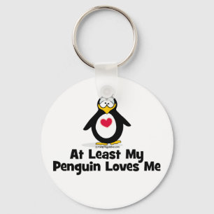 Mindestens meine Penguin-Lieben ich Schlüsselanhänger
