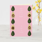 "Mindestens Sie Avocado-" lustige Karte (Gelbe Blume)