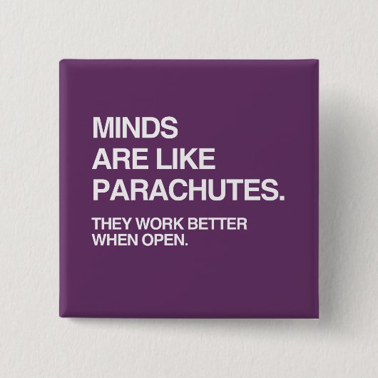 MINDESTENS WIE PARACHUTEN BUTTON (Vorderseite)