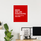 MINDESTENS WIE PARACHUTEN POSTER (Heimbüro)