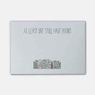 Mindestens wir haben noch Bücher Post-it Klebezettel