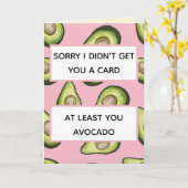 "Mindestens You Avocado" Cooler Pop Kunst Karte (Gelbe Blume)