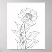 Mindestfarbe der Geburtsmonat-Blume Poster (Vorne)