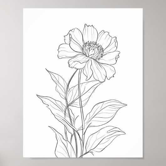 Mindestfarbe der Geburtsmonat-Blume Poster (Vorne)