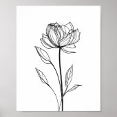 Mindestfarbe der Geburtsmonat-Blume Poster (Vorne)