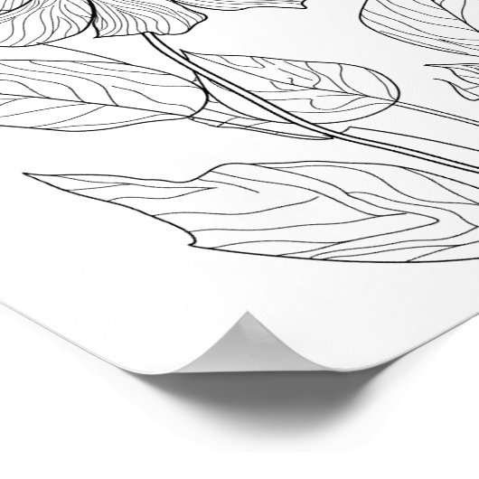 Mindestfarbe der Geburtsmonat-Blume Poster (Ecke)