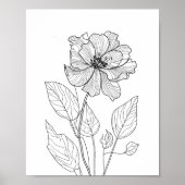 Mindestfarbe der Geburtsmonat-Blume Poster (Vorne)