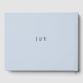 Mindesthochzeitsgästebuch | Staubblau Gästebuch (Rückseite)