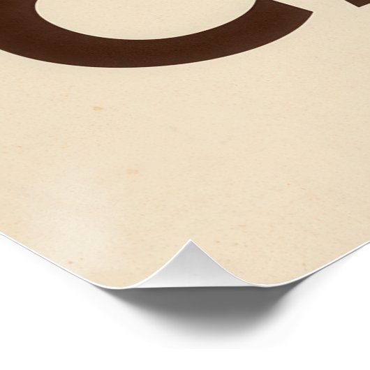 Mindestkaffee Poster (Ecke)