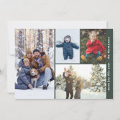 Mindestkollage-Foto Feiertagskarte (Vorderseite)