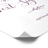 Mindestleaf | Benutzerdefiniertes Textzeichen Poster (Ecke)