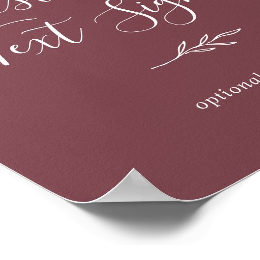 Mindestleaf | Benutzerdefiniertes Textzeichen von Poster (Ecke)