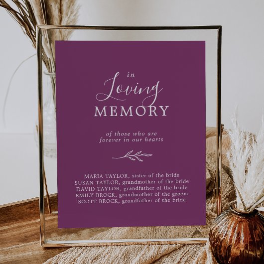 Mindestleaf | Berry in Love Memory Memorial Poster