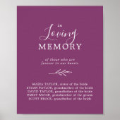 Mindestleaf | Berry in Love Memory Memorial Poster (Vorne)