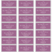 Mindestleaf | Berry Lila Guest Address Labels (Vorderseite)