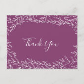 Mindestleaf | Berry Lila Vielen Dank Postcard Postkarte (Vorderseite)