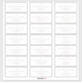 Mindestleaf | Blush Pink Guest Address Labels (Blatt)